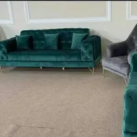 مبل مبلمان ۷ نفره چرم پارچه چستر لمسه دیاموند پلاس|مبلمان خانگی و میز عسلی|رباط‌کریم, |دیوار