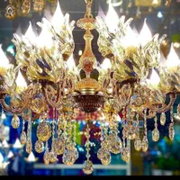 لوستر برنز سلطنتی تخت جمشید|لوستر و چراغ آویز|اهواز, حصیرآباد|دیوار