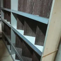 کتابخانه استند فروشگاه شاسی آهنی طبقات ام دی اف|کتابخانه، شلف، قفسه‌های دیواری|تهران, جنت‌آباد شمالی|دیوار