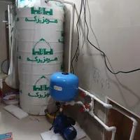 نصب پمپ و مخزن و کلیه تاسیسات