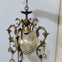 لوستر برنجی آشپزخانه