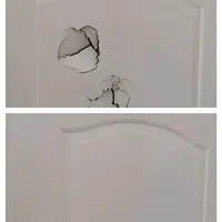 تعمیر درب چوبی .جای مشت شکستگی|خدمات پیشه و مهارت|تهران, مهران (سیدخندان)|دیوار