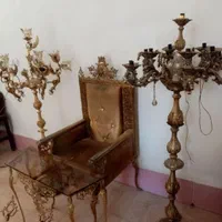 کنارسالنی برنزی فرشته چلچراغ فرشته برنز آباژور|چراغ خواب و آباژور|ارومیه, |دیوار