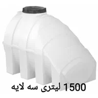 منبع آب ۱۵۰۰ زیر پله مخزن تانکر پلی اتیلن/پلاستیکی