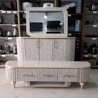 ست آینه کنسول و میز تلویزیون مرمر اثاث مارکت