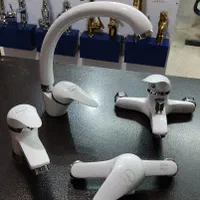 شیرآلات سفید کروم مدل آترین 5سال گارانتی|مصالح و تجهیزات ساختمان|قزوین, |دیوار