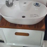 روشویی کابینتی دو رنگ|لوازم سرویس بهداشتی|همدان, |دیوار