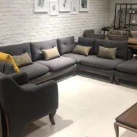 مبل ال راحتی مینیمال مدل ساندرا با پاف شرکتی اصل|مبلمان خانگی و میز عسلی|تهران, اتحاد|دیوار