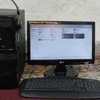 کیس کامپیوتر کامل، کیبورد، موس، هدفون. برازجان|رایانه رومیزی|برازجان, |دیوار
