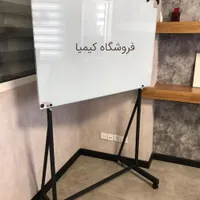 تخته وایت برد شیشه ای زرد سفید مشکی با پایه دارگلس|لوازم التحریر|تهران, شهرک مسلمین|دیوار
