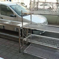 سینک ظرفشویی میزکار استیل سرخکن سرخ کن صنعتی ترولی|کافی‌شاپ و رستوران|تهران, مسعودیه|دیوار