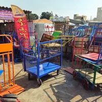 گاری دستی حفاظ دار چهار چرخ باربرمحافظ(مجموعه پاپ)