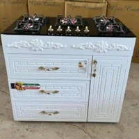 اجاق گاز شیشه ای ام دی ۳ کشو ۱درب p1