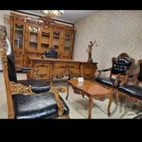 میز مدیریت سلطنتی منبت مبلمان اداری|دفتر کار|اصفهان, رهنان|دیوار