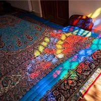 لحاف کرسی طرح یلدا قرمز مدل پشتی تخت سنتی|رختخواب، بالش، پتو|تهران, مینای جنوبی|دیوار