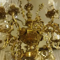 لوستر برنجی|لوستر و چراغ آویز|گلستان (تهران), |دیوار