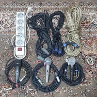 ۳ عدد کابل با ۳عدد میکروفون و ۱ عدد سه راهی