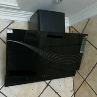 هود آشپزخانه مخفی/ مورب شیشه ای ، گاز و سینک