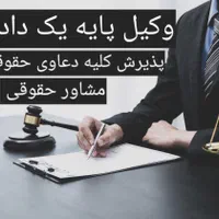 وکیل پایه یک دادگستری و مشاور حقوقی