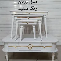 جلو مبلی ضربان با 3 عدد عسلی|مبلمان خانگی و میز عسلی|یزد, |دیوار