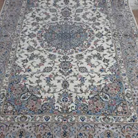 قالیچه ۴متری اردکان گل ابریشم دستبافت