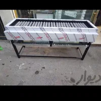 منقل گازی چدن استیل آذین ترکیبی کباب کبابی