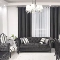 پرده آماده پانچ مخمل و کتان و حریر|پرده، رانر، رومیزی|تهران, امام حسین(ع)|دیوار