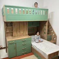 تخت دوطبقه مدل باراد  (ساخت یزد)(puma)|تخت و سرویس خواب|یزد, |دیوار