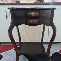 میز تلفن چوبی