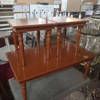 میز جلو مبلی مستطیل مدل پایه شمعی تک و عمده