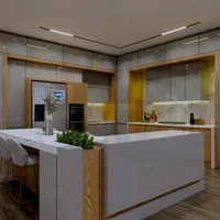 کابینت آشپزخانه روکش چوب هایگلاس ام‌دی اف مدرن|مصالح و تجهیزات ساختمان|مشهد, شهید فرامرز عباسی|دیوار