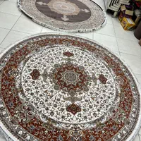 فرش گرد ماشینی نادر تبریز طرح ماهی 3 متری|فرش|تبریز, |دیوار