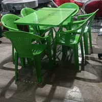 میز و صندلی شش نفره پلاستیکی با ضمانت (تک و عمده|میز و صندلی غذاخوری|شیراز, سهل‌آباد|دیوار