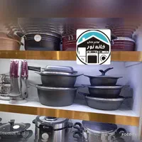 قابلمه چدن گرانیت19پارچه ضخیم سرویس ارسال خانه نور|ظروف پخت‌وپز|مشهد, شهید آوینی|دیوار