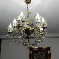 دوعددلوستربرنجی یکی5شاخه10شعله یکی دیگه4شاخه4شعله