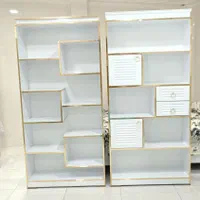 کتابخانه ساده و کشو دار|کتابخانه، شلف، قفسه‌های دیواری|بندر دیر, |دیوار