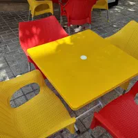 میز و صندلی پلاستیکی حصیری|میز و صندلی غذاخوری|تهران, خرمشهر|دیوار