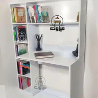 میز تحریر کتاب‌ خانه دار مدل ‌گیسو دو ‌سفید|میز تحریر و کامپیوتر|تبریز, |دیوار
