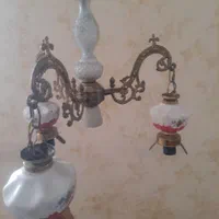 یک عدد لوستر برنزی عتیقه دستساز ایتالیایی