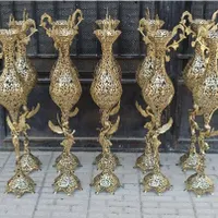 گلدان کنار سالنی برنجی برنز اصل برنزی|گل مصنوعی|اصفهان, دارک|دیوار