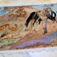 تابلو فرش دستبافت ۲۳۰ در ۱۶۰ استاد فرشچیان مارکدار