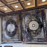 فرش۱۲ متری وَندا ۱۵۰۰شانه گل ابریشم