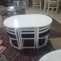 میز کم جا ۶ نفره آماده گوشه گرد.ناهارخوری کمجا|میز و صندلی غذاخوری|تهران, پاسداران|دیوار