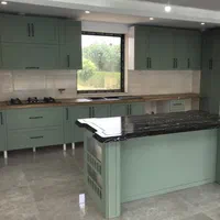 کابینت نئوکلاسیک سبز پسته ای|مصالح و تجهیزات ساختمان|کرج, چهارصد دستگاه|دیوار