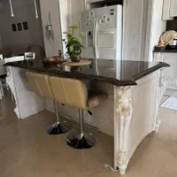 جزیره کابینت تمام چوب با یراق بلوم و صفحه سنگ|مصالح و تجهیزات ساختمان|تهران, پاسداران|دیوار