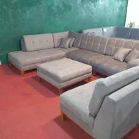 مبل ال. ال کاژو. پارچه گونی بافت. چکی بدون سود|مبلمان خانگی و میز عسلی|ساری, |دیوار