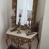 اینه و شمعدان برنز