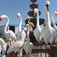 مجسمه تندیس حیوانات محوطه بتنی فایبرگلاس