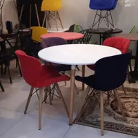 میز صندلی ناهارخوری غذاخوری زین اسبی لمسه ۴ نفره|میز و صندلی غذاخوری|تهران, صادقیه|دیوار