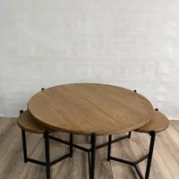 میز جلو مبلی و عسلی چوب و فلز